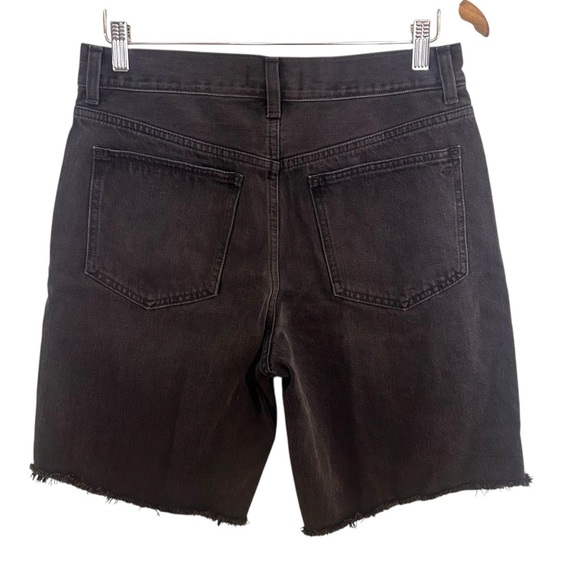 Madewell Long Denim Shorts- Black Bermuda Denim Shorts- Size 27 - Picture 7 of 13